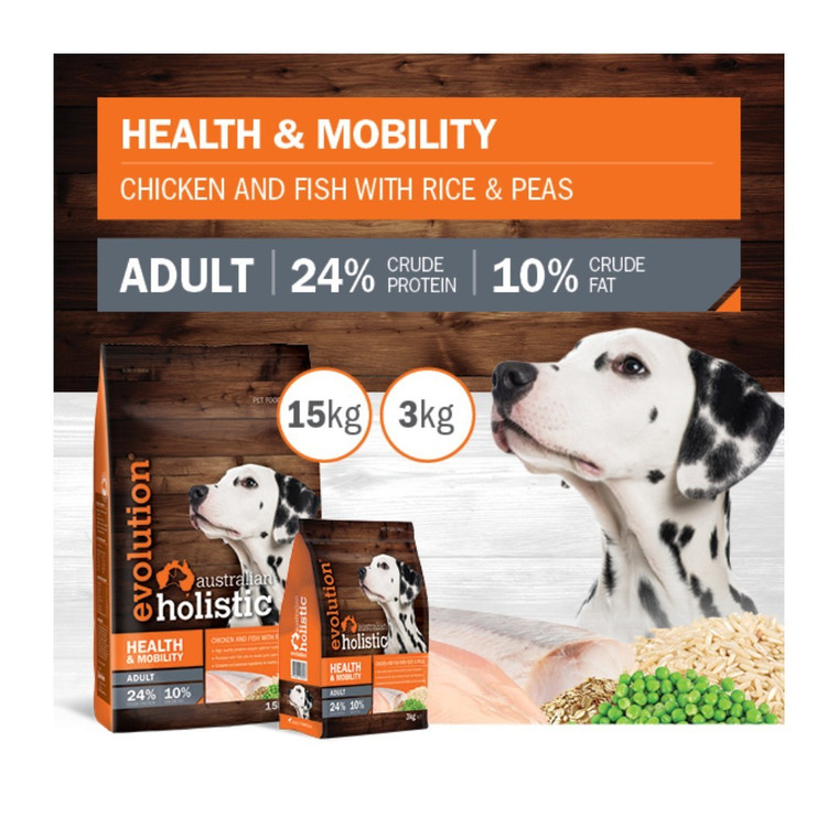 Evolution Holistic Health and Mobility (Chicken and Fish with Rice & Peas)