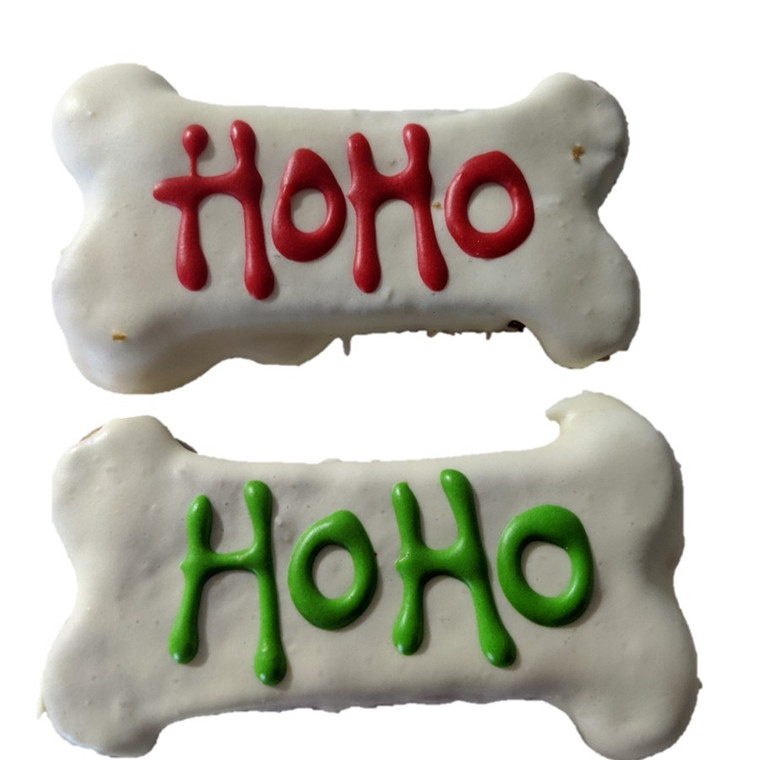 Baked Christmas Small Dog Hoho Bone Dog Cookie Treat