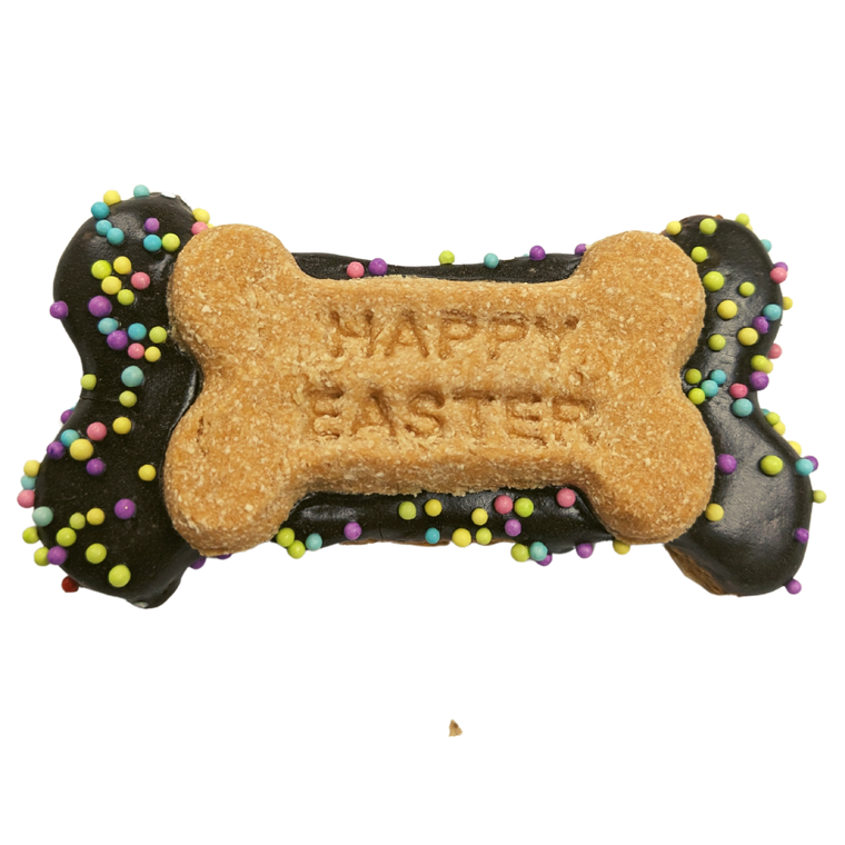 Small Happy Easter Dog Bone