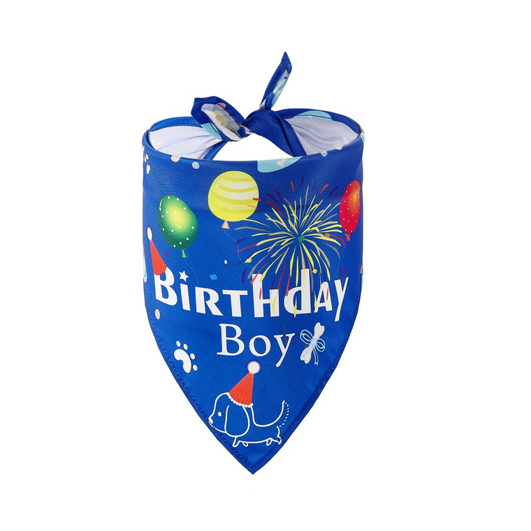 Birthday Boy Bandana - Dark Blue