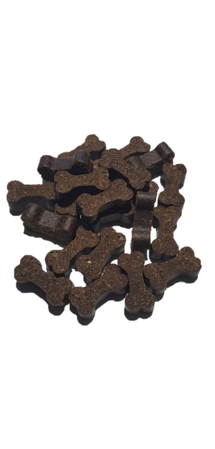 Beef Micro Bones - Dog Training Treats, baked and dried in our own kitchen on the Sunshine Coast.