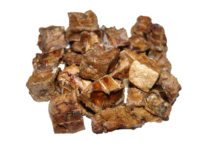 Lamb Lung Cubes - Dog Treats, baked and dried in our own kitchen on the Sunshine Coast.