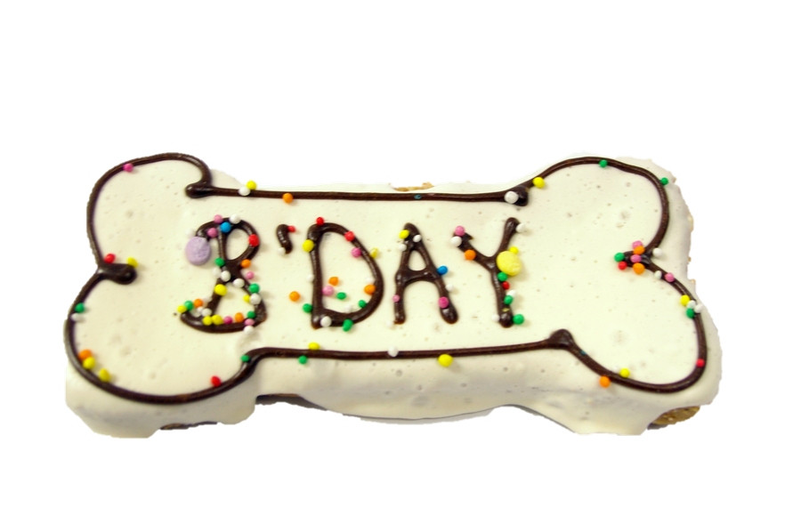 Large Bday Bone - Dog Birthday Bone - Dog Treats, baked and dried in our own kitchen on the Sunshine Coast.