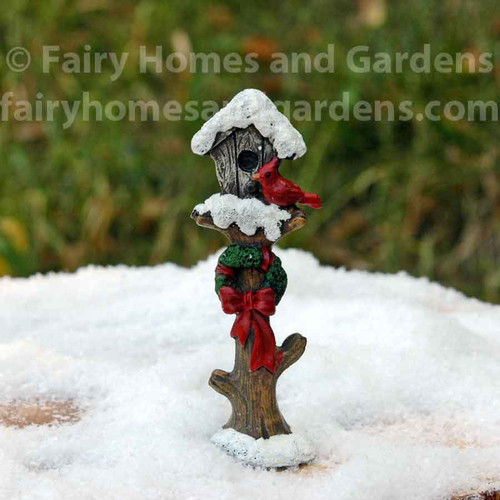 Miniature Holiday Bird House