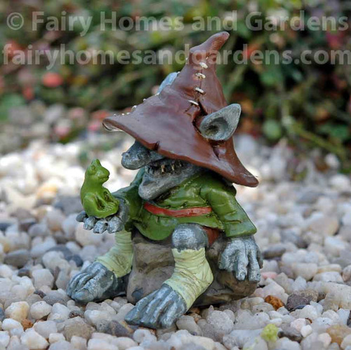 Troll with Frog 'Merle' Figurine