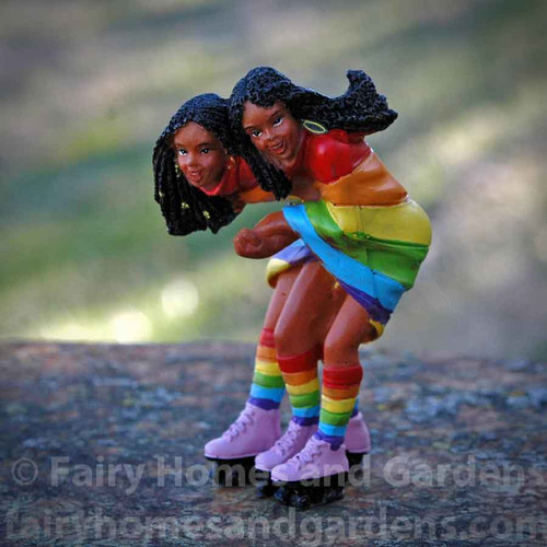 Pride Parade Soul Sisters on Roller Skates Figurine