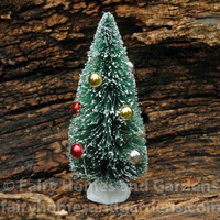 Bottle Brush Christmas Tree with Ornaments