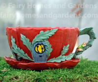 Poppy Tea Cup Planter