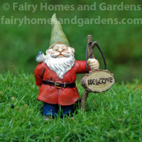 Miniature Welcome Gnome