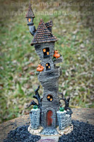 Lighted Haunted Halloween Castle