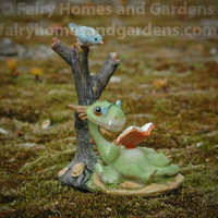 Top Collection Dragon Reading Figurine 