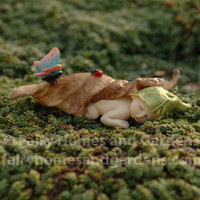 Sleeping Fairy Baby with Butterfly