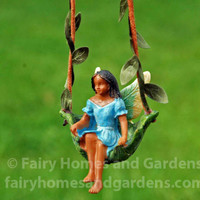 Fairy on a Leaf Swing