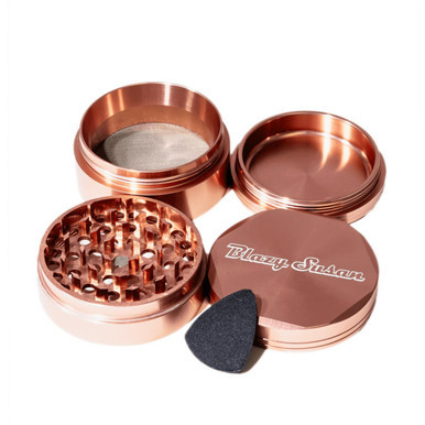 Blazy Susan 4 Piece Aluminum Grinder Rose Gold