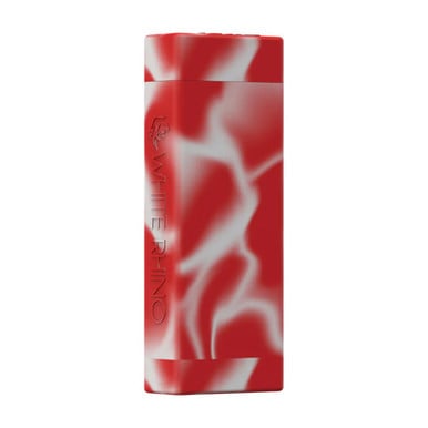 White Rhino Dual Original Silicone Container with Glass Straw & Chillum Angle 2