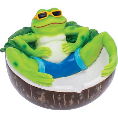 FUJIMA ASHTRAY-CHILLING GREEN FROG LT245
