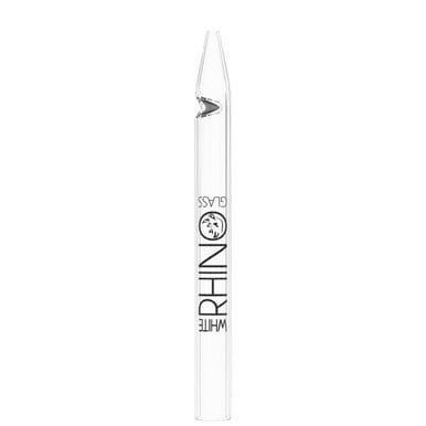 White Rhino Pyrex Dab Straw without Silicone Cap