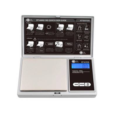 D-TEK DIGITAL SCALE 1000G-0.1G -SILVER - DT-A1KG Open