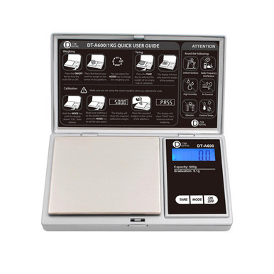 D-TEK DIGITAL SCALE 600G-0.1G -SILVER - DT-A600 Open