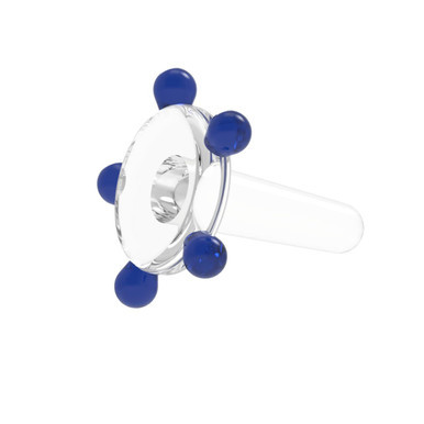 White Rhino Glass Screen Flower-Blue