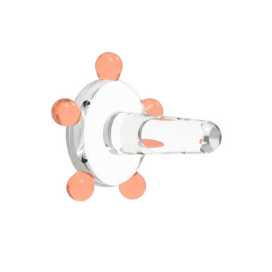 White Rhino Glass Screen Flower-Orange