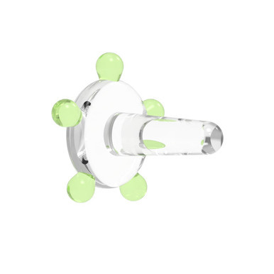 White Rhino Glass Screen Flower-Green