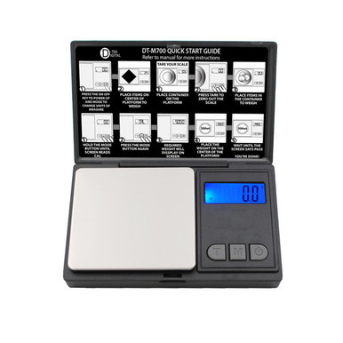 D-TEK DIGITAL SCALE 700G-0.1G - BLACK -DT-M700 Open