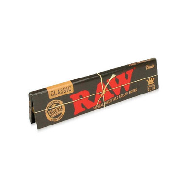 RAW Rolling Papers-King Size Slim-1PK Black Classic