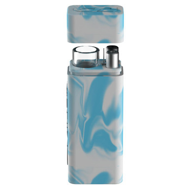 White Rhino Silicone Dugout Glow in the Dark-Blue White