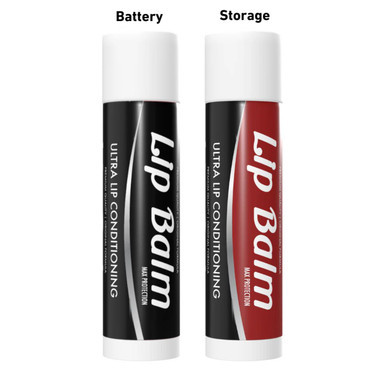 Smyle Lip Balm Cart Pen Battery-Black & Red