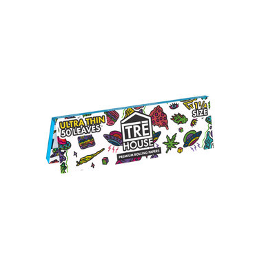 TRƒí House Premium Rolling Papers 1 14 Ultra Thin - 50ct Book