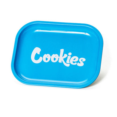 Cookies Metal Rolling Tray Small Blue