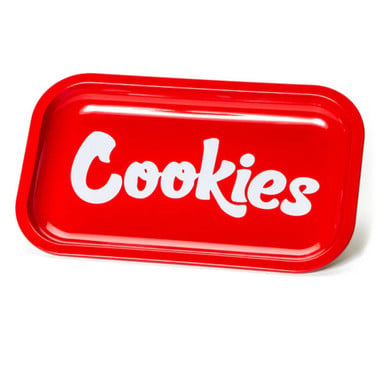 Cookies Metal Rolling Tray Medium Red