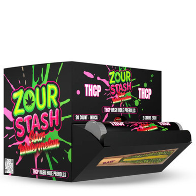 Zour Stash THC-P Hash Hole Prerolls 20CT-Sour Watermelon