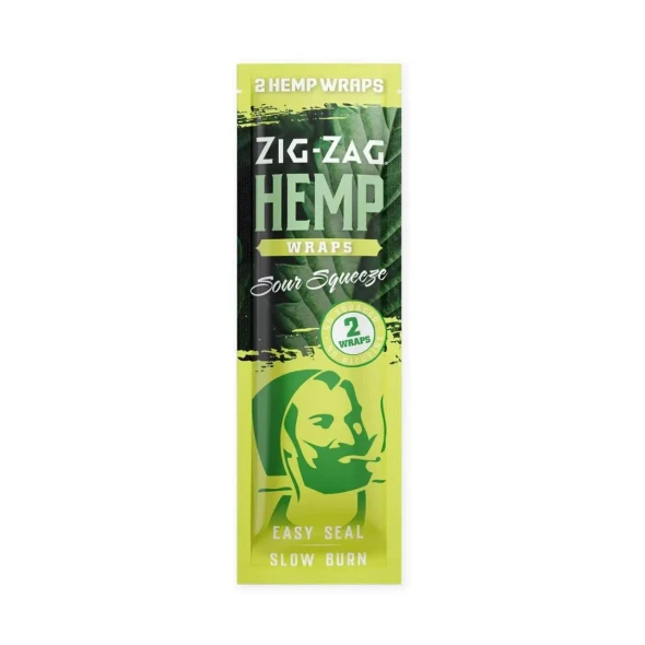 Zig Zag Hemp Wraps 1PK-2CT Sour Squeeze