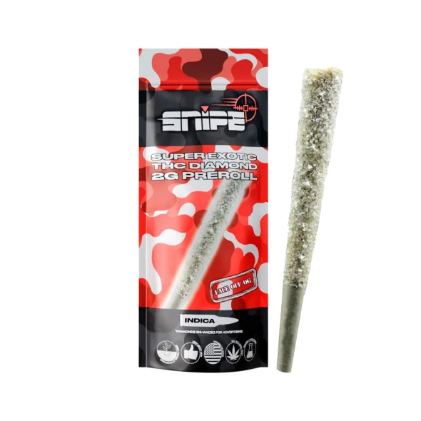 Snipe THCP Diamond Coated Prerolls 2G - 1PK Face Off OGIndica