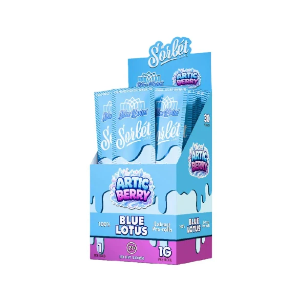 Sorbet Blue Lotus Prerolls 1G-1CT Artic Berry