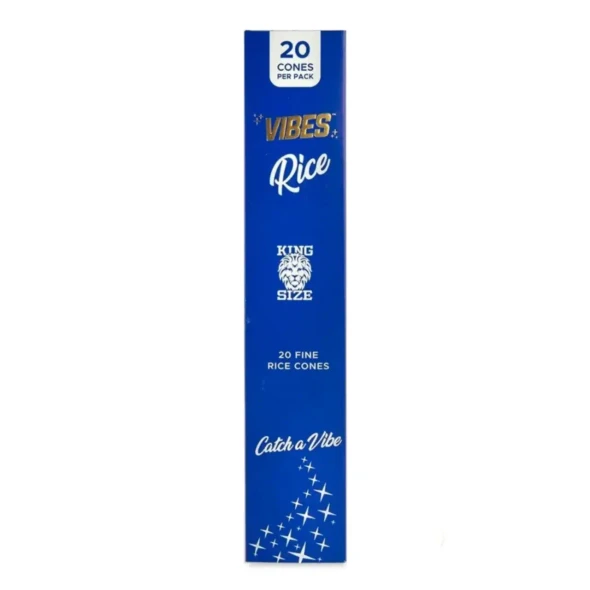 Vibes King Size Cones 20 Count  Pack of 1 RICE