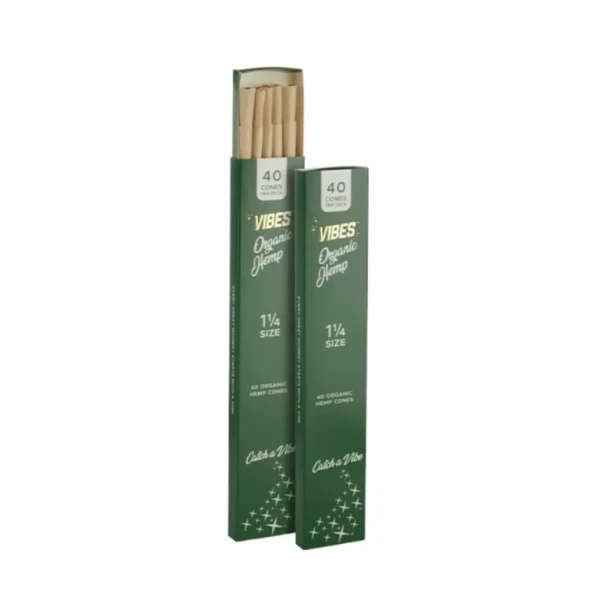 Vibes Cones 1-14 40 Count  Pack of 1 ORGANIC HEMP