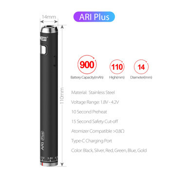 Yocan Ari Plus 510 Battery