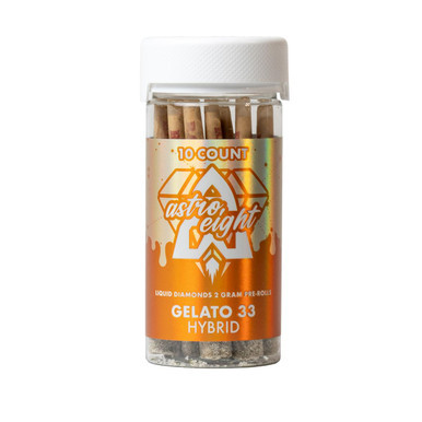 Astro Eight THC-P Liquid Diamonds Pre-Roll - 10PK Gelato 33