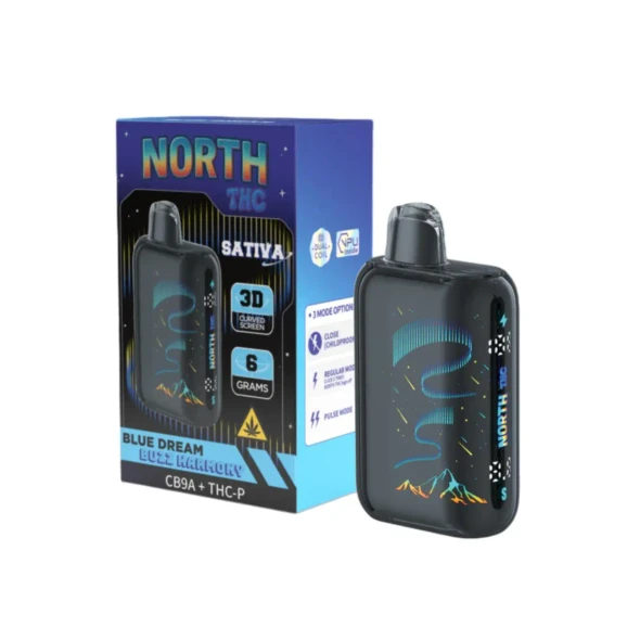 North THC CB9A THCP Disposable 6G Blue Dream-Buzz Harmony Sativa