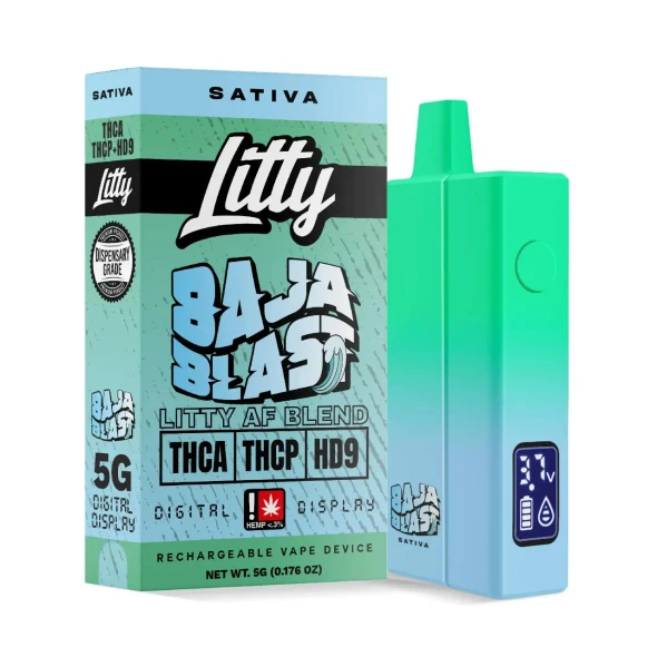 Litty Live Diamond THCA THCP HD9 Disposable Baja Blast