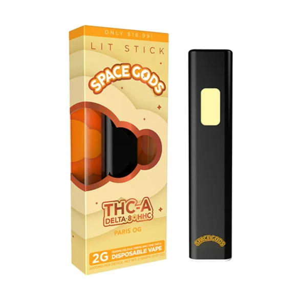 Space Gods Lit Stick THC-A Disposable - 2G Paris OG