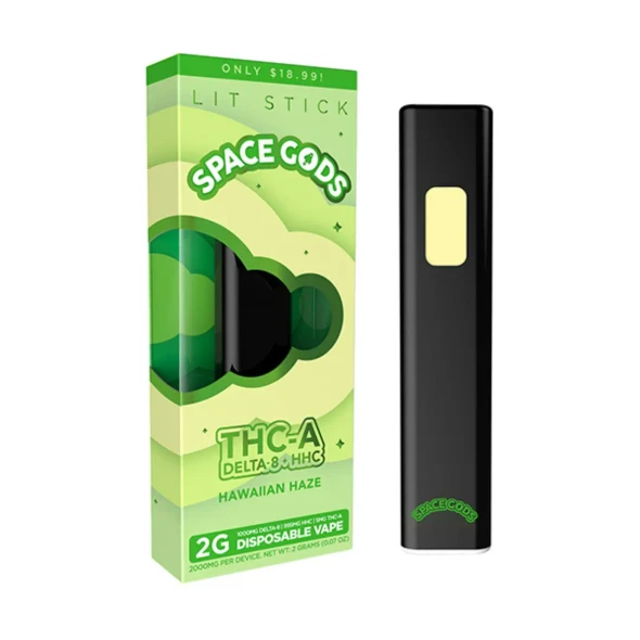 Space Gods Lit Stick THC-A Disposable - 2G Hawaiian Haze