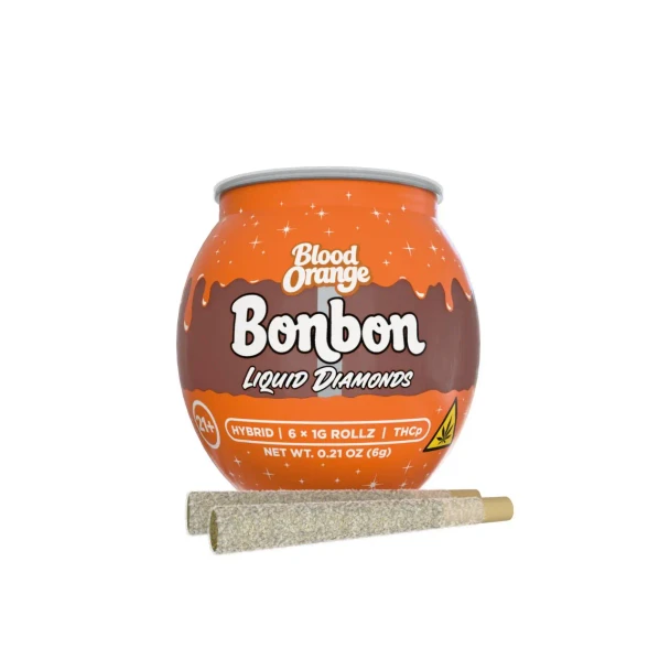 Bonbon THCP Liquid Diamonds Prerolls 1G-6CT Blood Orange Hybrid