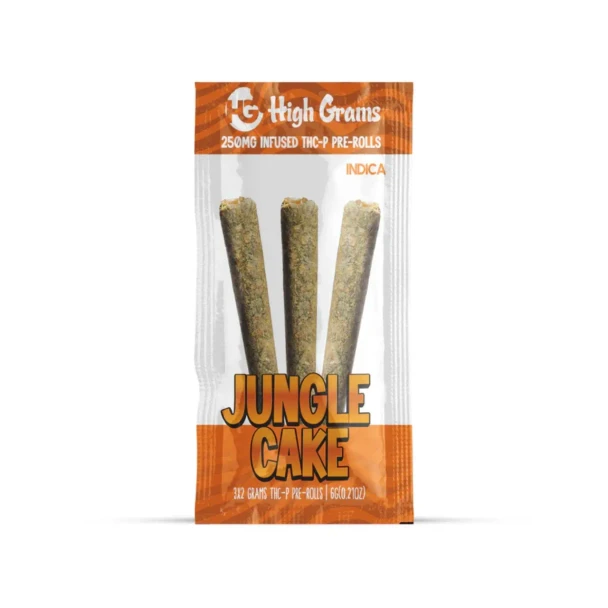 High Grams THCP Infused Prerolls 3CT – 6G Jungle Cake