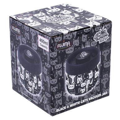 Fujima Dank Tank Vaccum Jar Black & White Cats