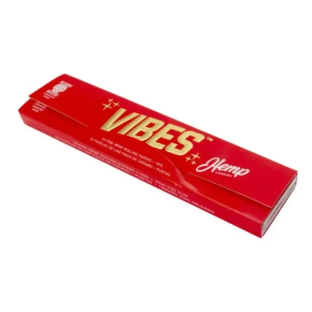 Vibes Papers King Size with Tips 33 Count  Pack of 1 HEMP