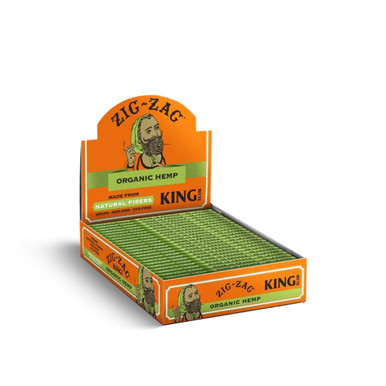 Zig Zag Rolling Papers 24PK - King Size Slim organic hemp